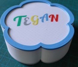 3D printed personalised trinket bos